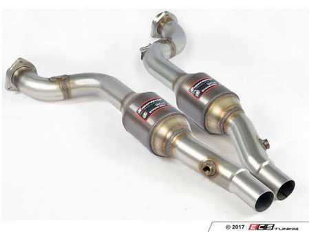 ES#3438681 - 767702KT - Supersprint High-Flow Catalytic Converter Kit - Includes left and right side metallic high-flow sport cats and connecting pipes - Supersprint - Audi