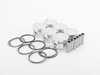 ES#2784572 - 314323 - JE Forged Piston Set - 81mm bore (factory bore), 9.0:1 compression ratio, 86.4mm stroke - includes rings, wrist-pins, & circlips - JE Piston - Audi
