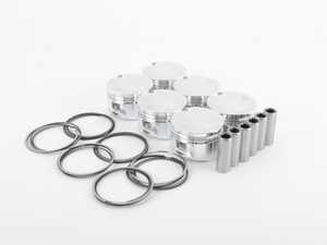ES#2784572 - 314323 - JE Forged Piston Set - 81mm bore (factory bore), 9.0:1 compression ratio, 86.4mm stroke - includes rings, wrist-pins, & circlips - JE Piston - Audi