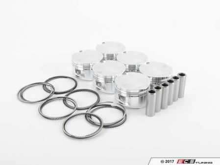 ES#2784572 - 314323 - JE Forged Piston Set - 81mm bore (factory bore), 9.0:1 compression ratio, 86.4mm stroke - includes rings, wrist-pins, & circlips - JE Piston - Audi