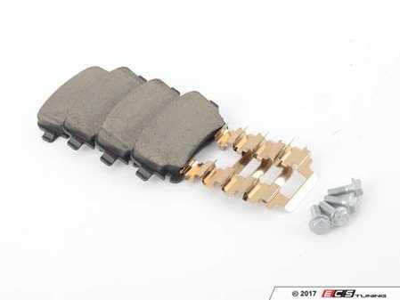 ES#3438453 - 8E0698451P - Premium Ceramic OE Equivalent Pad - Rear - Ceramic set for quiet and smooth, low-dust stopping - Brembo - Audi