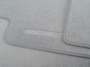 ES#3273050 - 95504480473CR1 - Set Of Floor Mats - Steel Grey - Beautiful OEM Steel Grey floor mat set - Genuine Porsche - Porsche