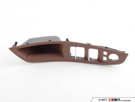 ES#2523526 - 51417261933 - F10 Brown Front Door Handle Trim - Left - Replace your worn door trim - Genuine BMW - BMW