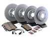 ES#3184309 - 8K0615301AKT23 - Front & Rear Premium Brake Service Kit - Featuring Zimmermann rotors and ECS DD23 Daily Driver pads - Assembled By ECS - Audi