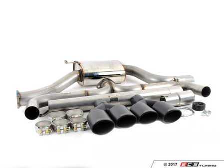 ES#3149785 - SSXVW326 - 3" Cat-Back Exhaust System - Non-Resonated - Get that Exhaust tone you've been looking for! Features 3" construction with quad Black Velvet oval tips. - Milltek Sport - Volkswagen