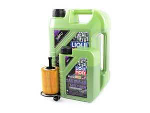 ES#3439013 - VR624VOILMGKT - Liqui Moly MolyGen - Oil Service Kit - With ECS Magnetic Drain Plug - Includes oil filter and Liqui Moly 5w-40 oil with MolyGen technology - Assembled By ECS - Audi Volkswagen