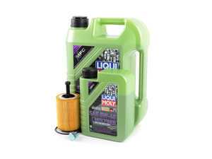 ES#3439014 - VR624VOILMGKT1 - Liqui Moly MolyGen - Oil Service Kit  - Includes oil filter, Liqui Moly 5w-40 oil with MolyGen technology, and drain plug - Assembled By ECS - Audi Volkswagen