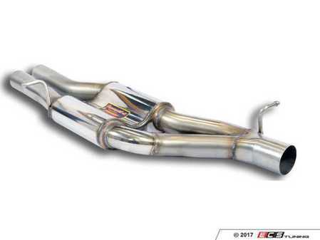 ES#3447919 - 776165KT2 - Supersprint Downpipe/High-Flow Cat Kit - Includes Supersprint stainless downpipe pre-cat pipe and Supersprint High-Flow Metallic catalytic converters - Supersprint - Audi