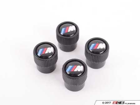 ES#3251083 - 36122456427 - M Valve stem caps  - A set of black caps featuring the ///M logo - Genuine BMW - BMW