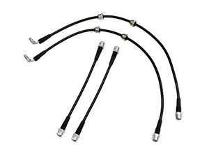 ES#3447961 - 034-303-0011 - Stainless Braided Brake Line Kit - Replace your stock rubber brake hoses with these performance-minded stainless steel braided lines - 034Motorsport - Audi