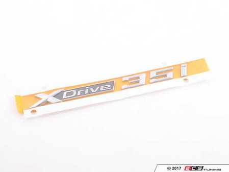 ES#2706761 - 51147345059 - Model Emblem - X Drive 35I - Genuine BMW - BMW