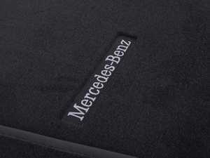 ES#3178205 - 21268088019J74 - Velour Floor Mats Classic - Set Of Four - Color Code (9J74) Black. Factory replacement mats. Sold as a set of four. With embroidered Mercedes-Benz lettering. - Genuine Mercedes Benz - Mercedes Benz