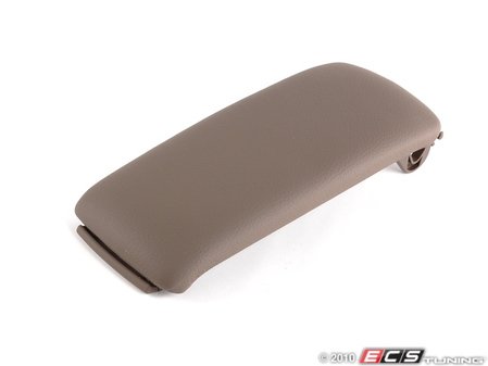 ES#368101 - 4B0864245AJ2Q8 - Center Armrest Lid - Leather - Jive (Beige) - Replace that worn or broken center armrest lid - Genuine Volkswagen Audi - Audi