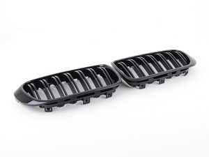 ES#4265656 - BM-0171-DS-GB - Dual Slat Blackout Grille Set - Gloss Black - F25 X3 LCI / F26 X4 - Add style and individuality to your BMW in minutes! - ECS - BMW