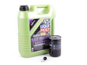 ES#3439004 - PLSOILKT5 - Liqui Moly MolyGen - Oil Service Kit - With ECS Magnetic Drain Plug - Includes standard Hengst oil filter and Liqui Moly 5w-40 oil with MolyGen technology - Assembled By ECS - Audi Volkswagen