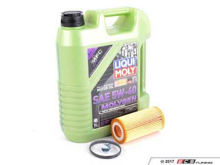 ES#3439017 - 20TPRMOIL1KT1 - Liqui Moly MolyGen - Oil Service Kit - Premium  - Includes filter, drain plug, and Liqui Moly oil with MolyGen technology - Assembled By ECS - Audi Volkswagen