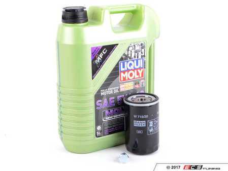 ES#3439018 - PLSOILKT5MGKT - Liqui Moly MolyGen - Oil Service Kit - Includes standard Hengst oil filter and Liqui Moly 5w-40 oil with MolyGen technology - Assembled By ECS - Audi Volkswagen