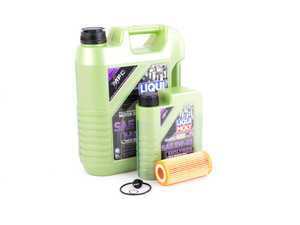 ES#3439012 - 06k115562MGKT - Liqui Moly MolyGen Oil Service Kit (5W-40) - With ECS Magnetic Drain Plug - Includes Hengst oil filter and Liqui Moly 5w-40 oil with MolyGen technology - Assembled By ECS - Volkswagen