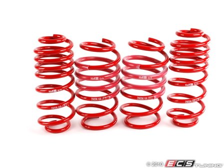 ES#1876397 - 54758-77 - Super Sport Springs Set - Average lowering front: 1.5" rear: 1.4" - H&R - Volkswagen