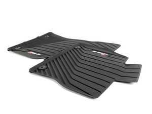 ES#3243658 - 8V6061221041 - RS3 Rubber Floor Mats - Front - A set of two front floor mats with RS3 emblem - Genuine Volkswagen Audi - Audi