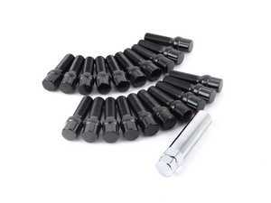 ES#3420201 - LB14x15BL - Conical Seat Tuner Spline Bolt Set - Long Length - Black - Full set of black tuner style, socket-specific lug bolts. 14x1.5x40mm - Rohana Wheels - Audi BMW Volkswagen
