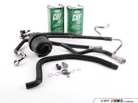 ES#3410453 - 32416764725kt1 - Power Steering Service Kit - Includes reservoir with cap, lines, bolts & crush washers, and fluid - Assembled By ECS - BMW