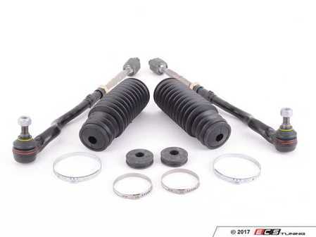 ES#3438072 - 32106777504KT - Tie Rod replacement kit - Includes complete left and right tie rod assemblies, hardware and new boots. - Assembled By ECS - BMW