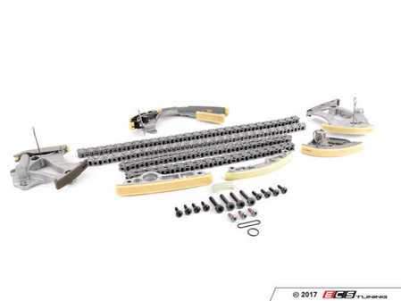 ES#2992125 - 06E109218ACKT1 - Timing Chain Kit - Ultimate - Includes new tensioners, guide rails, chains, & securing hardware to service your timing chain - Assembled By ECS - Audi