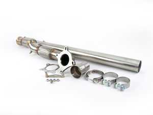 ES#3419055 - IEEXCC5 - 3.0" Downpipe - With High Flow Catalytic Converter - T304 Stainless, TIG-welded downpipe - Integrated Engineering - Audi Volkswagen