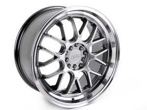 ES#3028834 - F211885HB38KT - 18" F21 - Set Of Four - 18"x8.5" ET38 5x100/5x114.3 - Hyper Black/Polished Lip - F1R Wheels - Audi Volkswagen