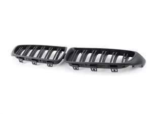 ES#3426686 - BM-0175-DS-MB - Dual Slats Blackout Grille Set - Matte Black - Add style and individuality to your BMW in minutes! - ECS - BMW