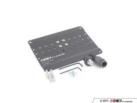 ES#3420302 - 001912ECS04-02 -  Ultimate ECS Tow Hook Mount License Plate Kit - A perfect starting point for the ECS Modular Tow Hook product line! - ECS - BMW