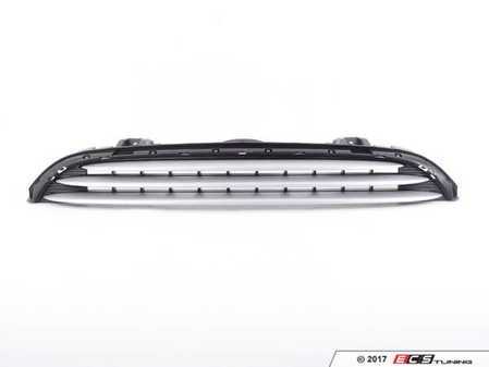 ES#2734585 - 51137335527 - Brushed Silver Slat Grille - Upper grille in a silver tone - Genuine MINI - MINI