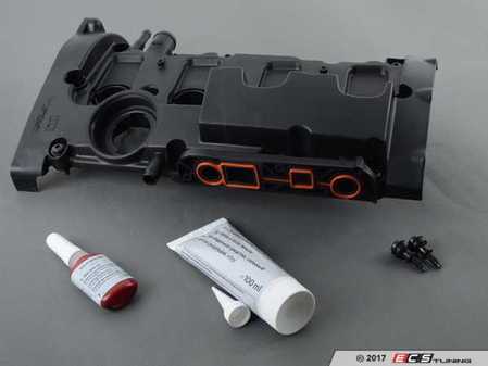 ES#3447925 - 06d103469nKT - Valve Cover Replacement Kit - Includes valve cover, gaskets, hardware, silicone sealant, and VW/Audi liquid locking fluid - Genuine Volkswagen Audi - Audi