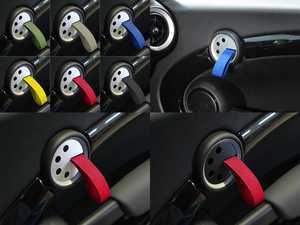 ES#2839611 - DH24BLKBLK - RS Style Door Pulls - Black / Black - Add some racing styles door handle pulls - Rennline - MINI