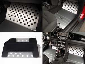 ES#2840037 - F51BLACK - Pedal Board Passenger Side - Black - Forward side of the floor - Rennline - MINI