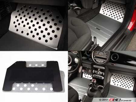 ES#2840038 - F51SILVER - Pedal Board Passenger Side - Silver - Forward side of the floor - Rennline - MINI