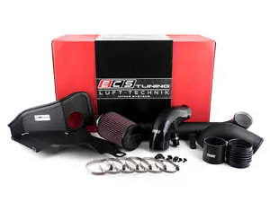 Luft-Technik Intake System - With Heat Shield & Wrinkle Black Aluminum Tubes