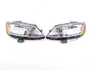 ES#3220802 - PR0JHVJ11-DRL-C - OE Style Projector Headlight Set - Chrome - (NO LONGER AVAILABLE) - Features LED DRLs and dual-projectors in chrome housings - Spyder - 