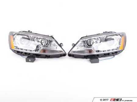 ES#3220802 - PR0JHVJ11-DRL-C - OE Style Projector Headlight Set - Chrome - (NO LONGER AVAILABLE) - Features LED DRLs and dual-projectors in chrome housings - Spyder - 