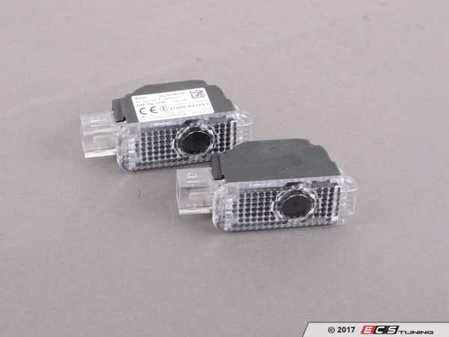 ES#3233147 - 4G0052130H - LED Entry Light Set -  - Front LED door entry lights that project the 'quattro' logo on the ground, priced per set - Genuine Volkswagen Audi - Audi