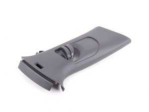 ES#2955844 - 5GM867244E82V - Upper B-Pillar Trim - Right - The passenger's seat belt routes through this trim. - Titanium Black - Genuine Volkswagen Audi - Volkswagen