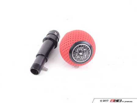 ES#3450059 - GS2DGSRC - BFI Heavy Weight Shift Knob - Rosso Centaurus Leather / Black Anodized - Just because your car doesn't have a third pedal, doesn't mean you should be stuck with some goofy shifter. - Black Forest Industries - Audi Volkswagen