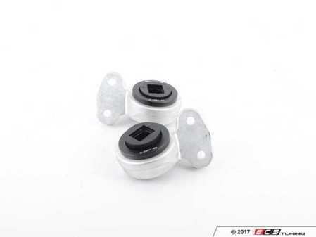 ES#2652194 - PFF5-5601BWH - Race Solid Aluminum Front Control Arm Bushing Set - With Brackets - Improves handling and control - upgrade to a more engaging driving experience - Powerflex Black Series - BMW
