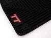 ES#3907 - ZAW179003ABLK - All Weather Rubber Floor Mat Set - Black - (NO LONGER AVAILABLE) - Featuring the 'TT' logo, includes set of two front mats - Genuine Volkswagen Audi - 