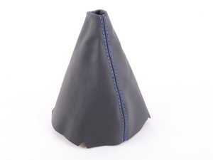 ES#3178015 - 5234-1K-503 - BFI Manual Leather Shift Boot - Blue Stitching - Compliment your BFI shift knob with a custom shift boot made from the finest materials available - Black Forest Industries - Volkswagen