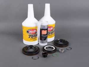 ES#3449403 - 33117525064KT2 - Differential Service Kit - Everything you need to service your differential, featuring Redline 75w90 and ECS Magnetic Differential Oil Drain Plug! - Assembled By ECS - BMW