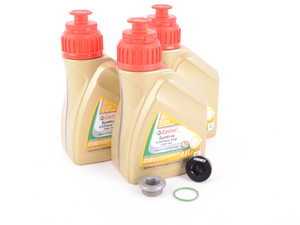ES#3449410 - 83222282583KT4 - Differential Service Kit  - All you need in one package for scheduled differential maintenance! With Castrol SAF-XJ Differential Fluid and ECS Magnetic Differential Oil Drain Plug! - Assembled By ECS - BMW