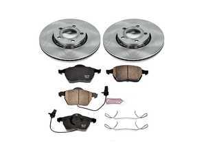 ES#3159427 - KOE528 - Autospecialty Daily Driver Brake Service Kit - Front (288x25) - Stock replacement brake kit with hardware, featuring OE replacement brake rotors and high performance Evolution ceramic pads - Power Stop - Volkswagen