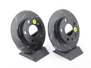 ES#522672 - USR1202 - Rear Slotted Brake Rotors - Pair (245x10mm) - Upgrade your stopping power - EBC - Audi